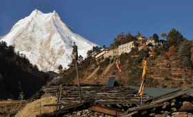 Mountain peaks in Nepal
